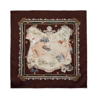 Zimmermann Accessoires, Dames, Veelkleurig, ONE Size, Printed Silk Square 70