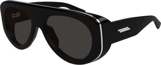 Bottega Veneta BV1362S001 Geometric Full Rim Sunglasses - Black