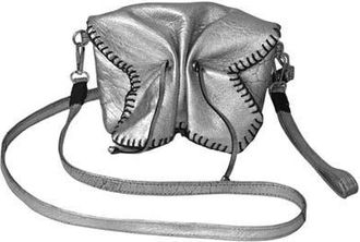 Carlos Falchi Mini Butterfly Lambskin Bag in Liquid Silver at Nordstrom
