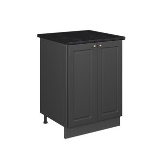 Vicco Mueble Bajo Para Fregadero Fame-line, Antracita-oro Landhaus/antracita, 60 Cm, Vicco