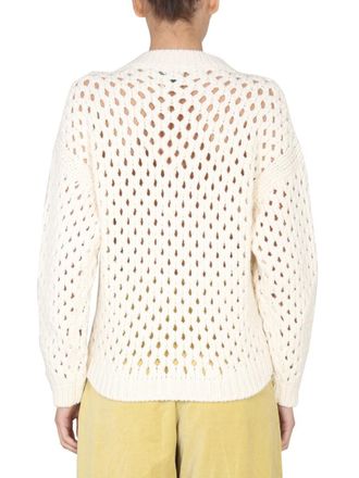 Alysi Merino Wool Blend Sweater - Beige