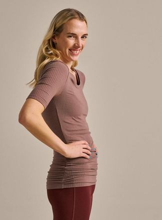 BAM Short Sleeve Rib Top - X-Small