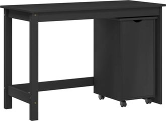 vidaXL Juego De Escritorio Y Gabinete 2 Uds. Gris Vidaxl