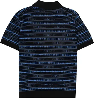 Casablanca Sound Wave Wool Polo Shirt - Multicolor