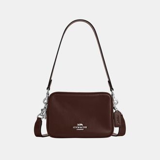 Coach Womens Mini Carey Crossbody Bag - Dark Brown Leather - One Size