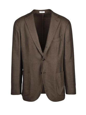 Boglioli Tailored Forest Green Blazer With Notch Lapel And Unlined Design