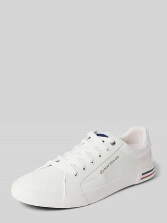 Tom Tailor Low Top Sneaker in Lederoptik Modell STEVE in Weiss, Gr&ouml;&szlig;e 40