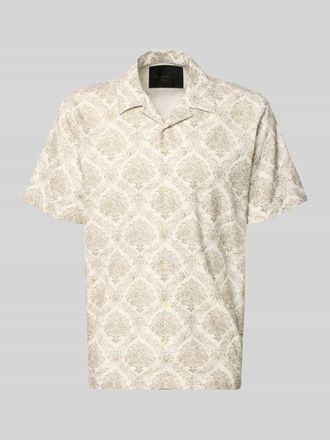 Bugatti Regular Fit Freizeithemd mit Reverskragen in Beige, Gr&ouml;&szlig;e XXL