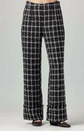 Sundays Laine Tweed Pants In Frosted Window