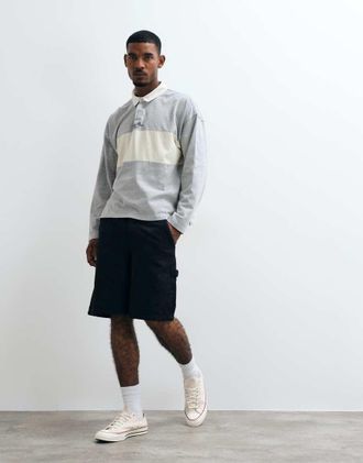 Cotton On shorts da lavoro ampi neri-Nero