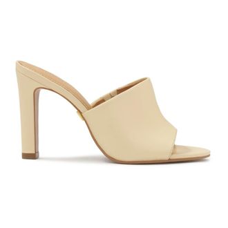 Kazar Heldere leren muiltjes met hak - Dames - Muiltjes - Beige - 40 EU - Leer - Schoenen