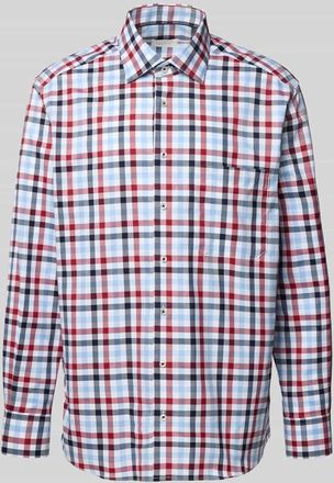 Eterna Regular Fit Business-Hemd mit Kentkragen in Rot, Gr&ouml;&szlig;e 40