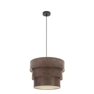 Fabrilamp Colgante Triple Smile 1xe27 Marron/oxido Regx40x40 Cm