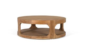 Giner&Colomer Mesa de centro de madera de teca de 100 cm