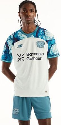 New Balance Bayer 04 Leverkusen Uomo New Balance 26/27 Away Short Sleeve Jersey, Poliestere, Taglia XL