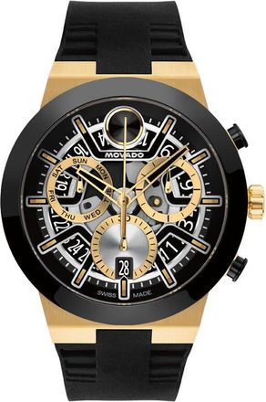 Movado Bold Chronograph Quartz Black Dial Mens Watch 3601307