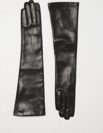 Ermanno Scervino High-Cuff Smooth Leather Gloves