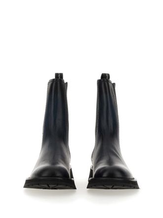 Alexander McQueen Leather Boot - Gray
