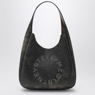 Stella McCartney Stella Mc Cartney Large Hobo Bag With Aged Effect And Logo