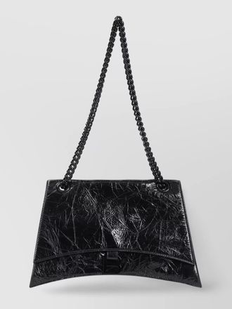 Balenciaga crush medium leather shoulder bag