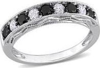 Delmar Black & White Diamond Band Ring - 0.63ctw at Nordstrom Rack, Size 9