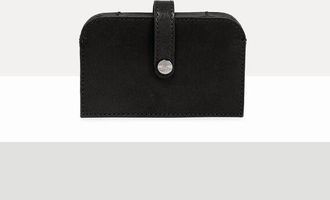 Vivienne Westwood Accordion Card Holder Shiny Veget Tanned Black One Size Women