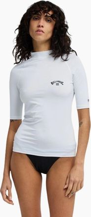 Billabong Womens Billabong Womens Tropical Surf Short Sleeve Rash Vest - White - Size: 18/16