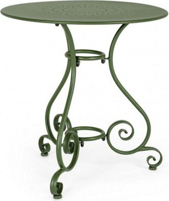 Konte Design Mesa de acero verde &oslash;70 cm