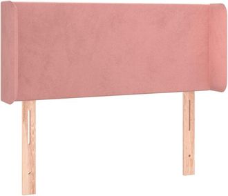 vidaXL Cabecero Con Led De Terciopelo Rosa 103x16x78/88 Cm Vidaxl
