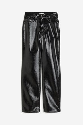 H&M Beschichtete Hose - Schwarz