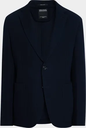Ermenegildo Zegna Mens Slim Fit High Performance Jersey Blazer