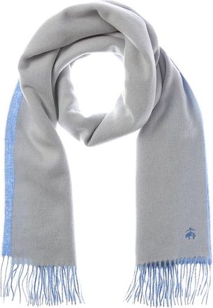 Brooks Brothers Double-Face Reversible Wool & Cashmere-Blend Scarf