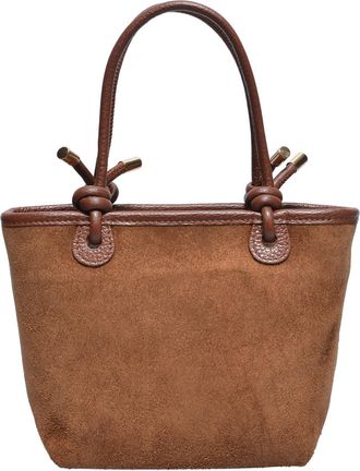 Luisa Vannini COGNAC Rundleer Tas