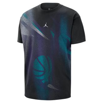 Nike Mens Charlotte Hornets Basketball T-Shirt in Black | IO6358-010