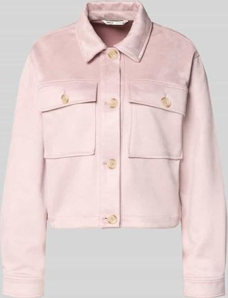 Only Regular Fit Jacke in Lederoptik mit Brustpattentaschen Modell BELICIA LIFE in Altrosa, Gr&ouml;&szlig;e XL