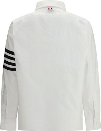 Thom Browne Mens White Cotton Dress Shirt