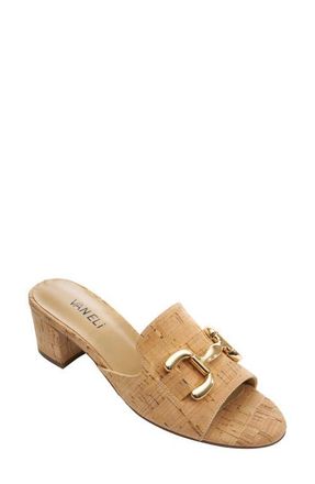 Vaneli Oksana Block Heel Sandal in Natural at Nordstrom, Size 6.5