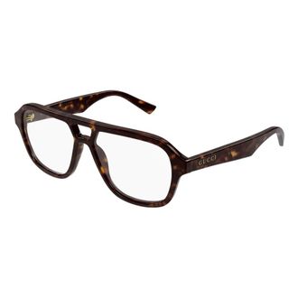 Gucci Optisch Montuur - Heren - Brillen - Bruin - 54 MM - Accessoires