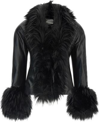 Andamane Kasia Jacket - Dames - Leren en Su&egrave;de Jassen - Zwart - XS - Leer - Jassen