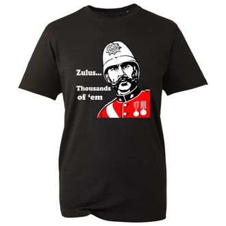 Generic Novelty Zulu Movie Fan T-Shirt, Thousands of Them Battle Scene Retro Tribute Shirt, Private Soldier Hook Inspired Tee (Black, 4XL)
