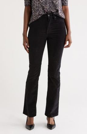 DKNY Cord High Waist Bootcut Jeans in Black at Nordstrom Rack, Size 24