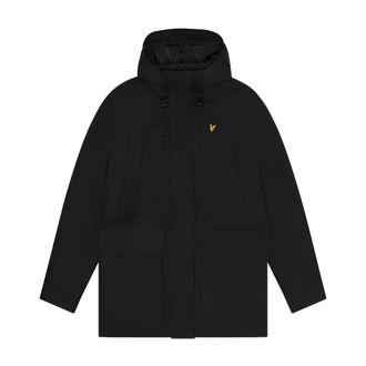 Lyle & Scott Microfleece Parka 2.0 Jas - Heren - Parka Jassen - Zwart - XS - Jassen