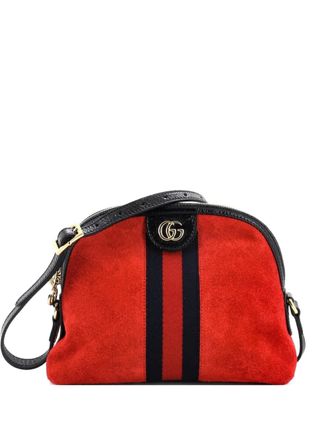 Gucci Ophidia Dome Shoulder Bag Suede Small crossbody bag - Rosso