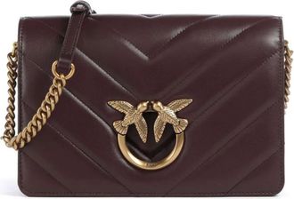 Pinko Borsa a spalla Love Birds - Marrone