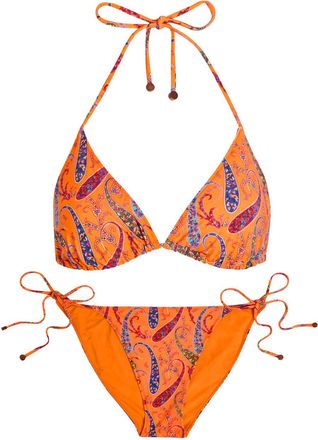 Etro Patterned Triangle Bikini - Orange - S (UK8-10 / S)