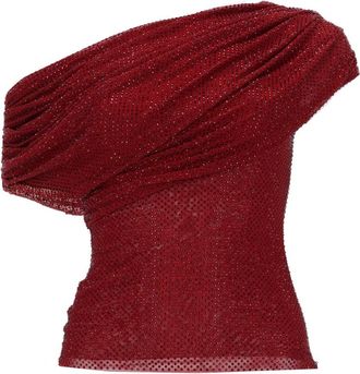 Self Portrait Asymmetrisches Oberteil Self Portrait mit Strasssteinen