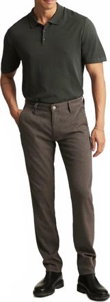 Mavi Milton Slim Pants In Brown Feather Tweed