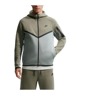 Nike Fitness, Heren, Groen, L, Katoen, Tech Fleece Windrunner Full-Zip Hoodie