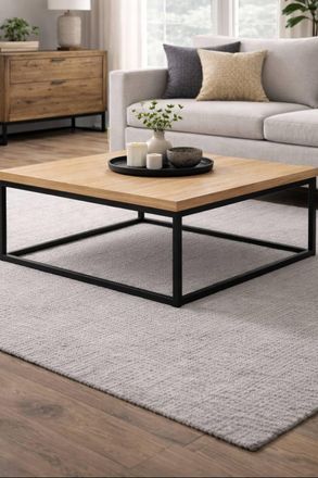 Julian Bowen Brooklyn Square Coffee Table in Light Oak