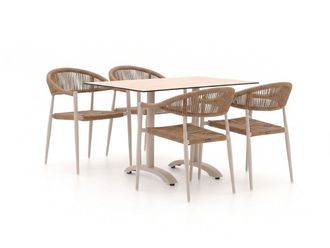 Manifesto Furniture Manifesto Belpasso/Lisio 120cm dining tuinset 5-delig stapelbaar